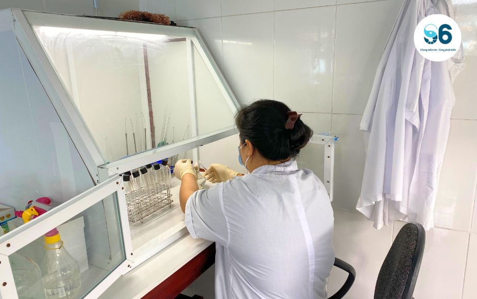 Các kiểm tra đánh giá chất lượng tôm giống s6